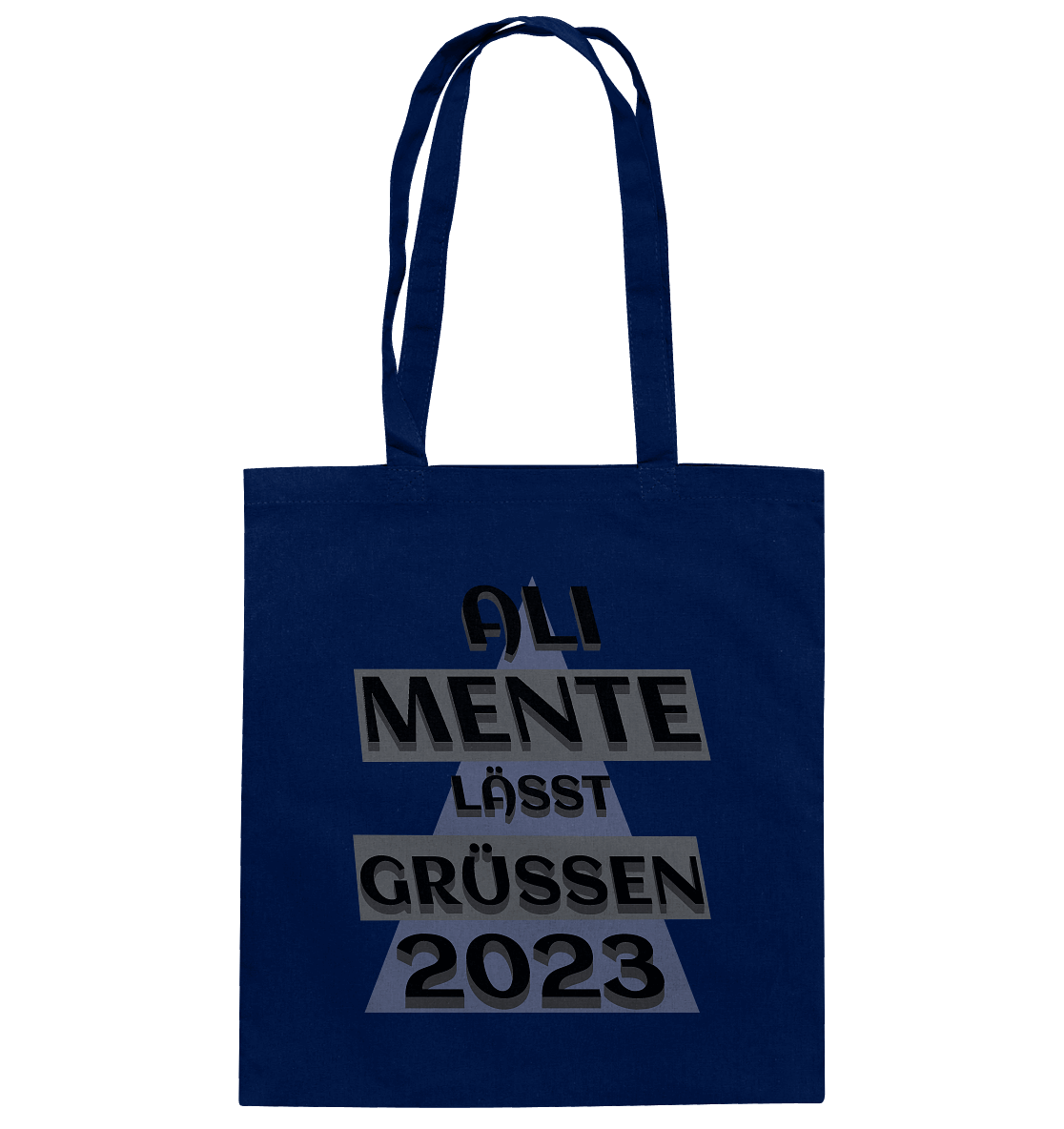 Ali Mente grüßt Euch, 2023, schwarzer Humor - Baumwolltasche