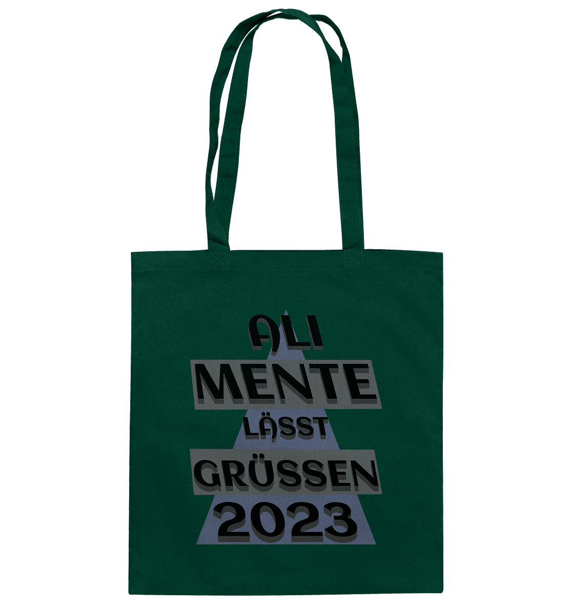 Ali Mente grüßt Euch, 2023, schwarzer Humor - Baumwolltasche