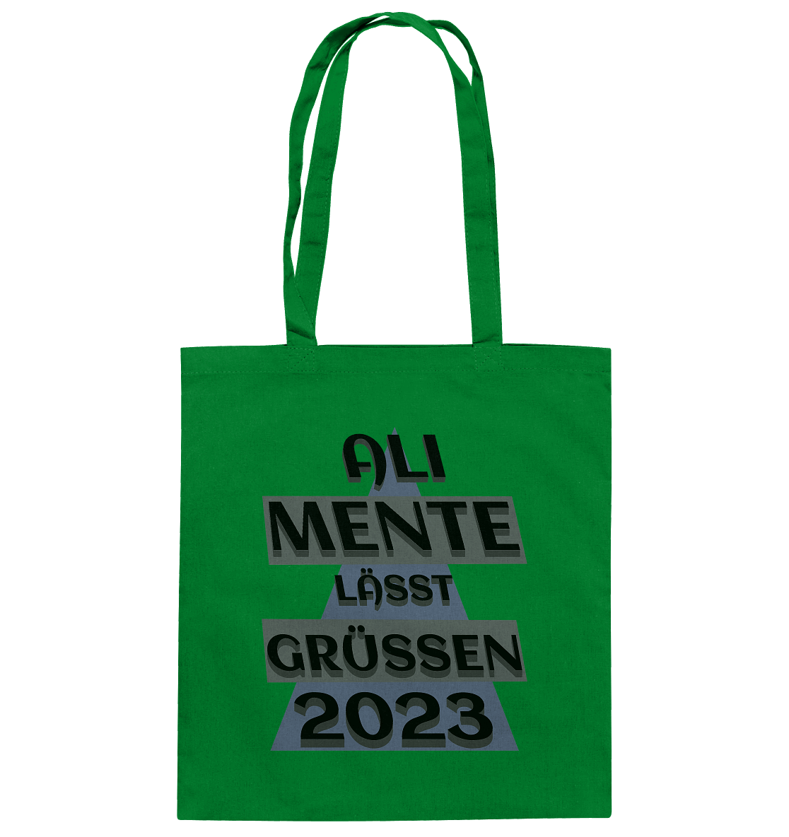 Ali Mente grüßt Euch, 2023, schwarzer Humor - Baumwolltasche