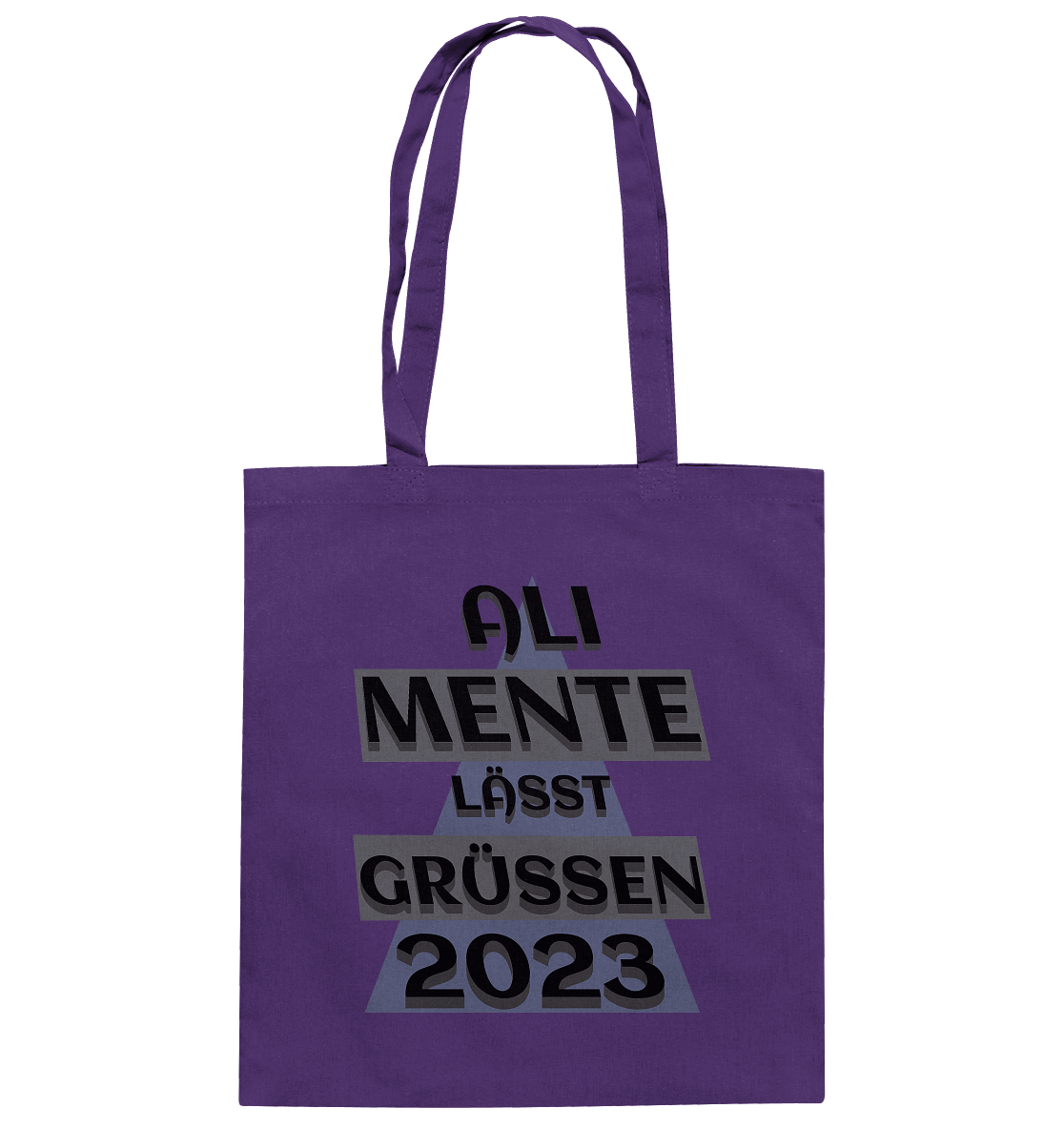 Ali Mente grüßt Euch, 2023, schwarzer Humor - Baumwolltasche