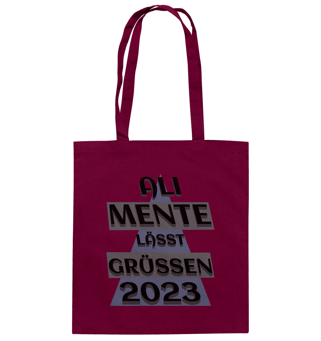 Ali Mente grüßt Euch, 2023, schwarzer Humor - Baumwolltasche