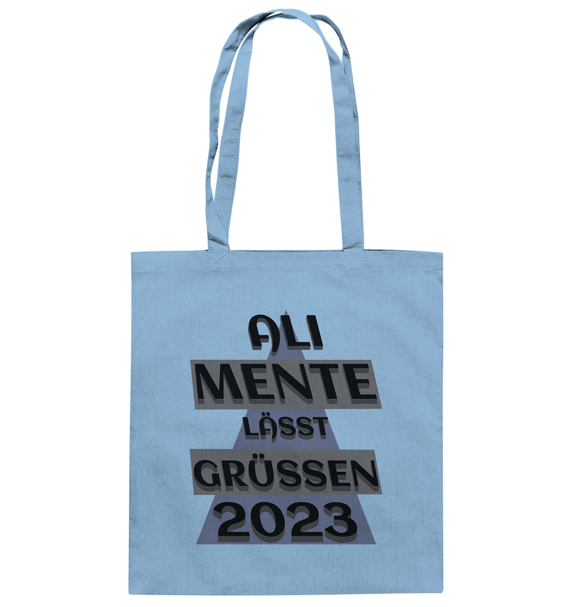 Ali Mente grüßt Euch, 2023, schwarzer Humor - Baumwolltasche