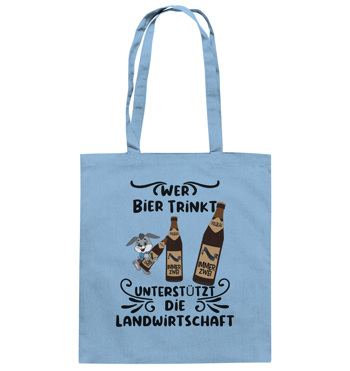 Wer Bier trinkt, Landwirtschaft unterstützen, Party - Baumwolltasche