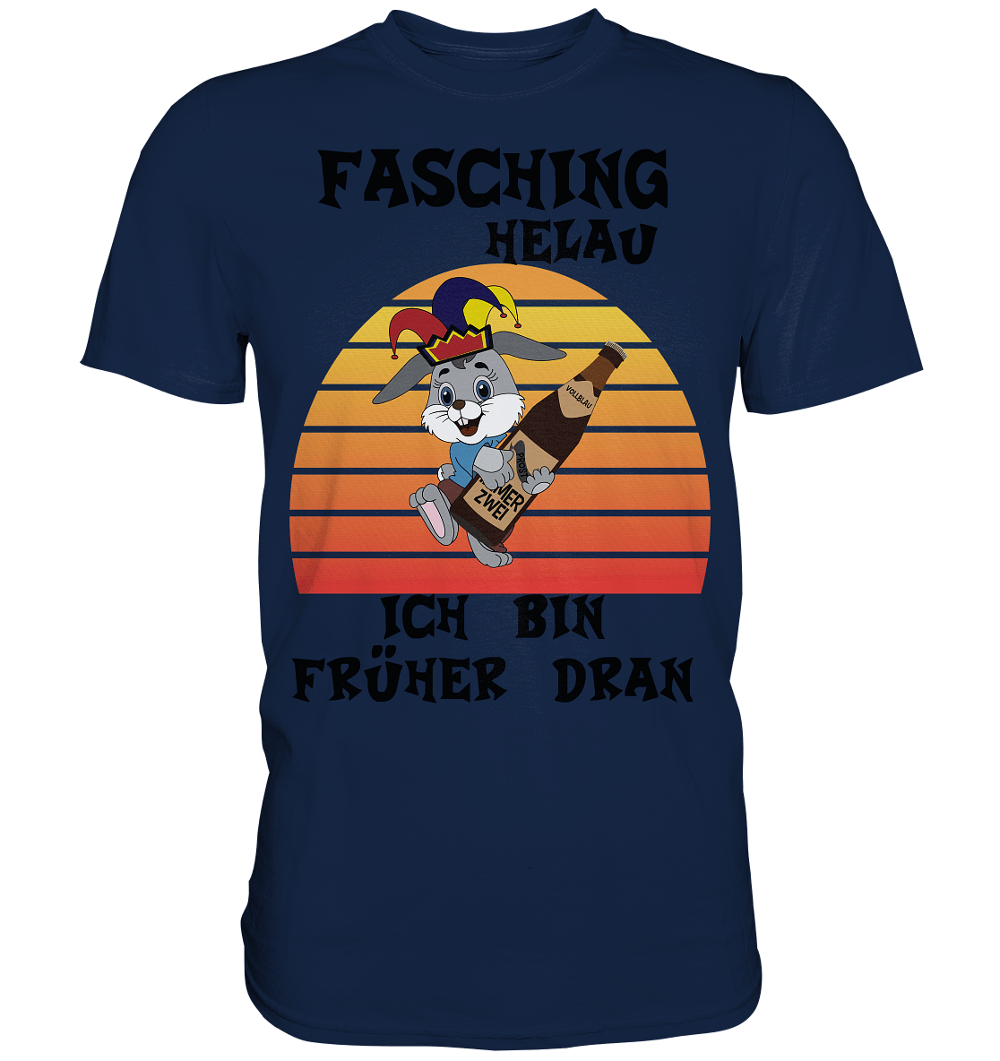 Fasching Helau, Osterhase feiert Karneval, Helau - Classic Shirt