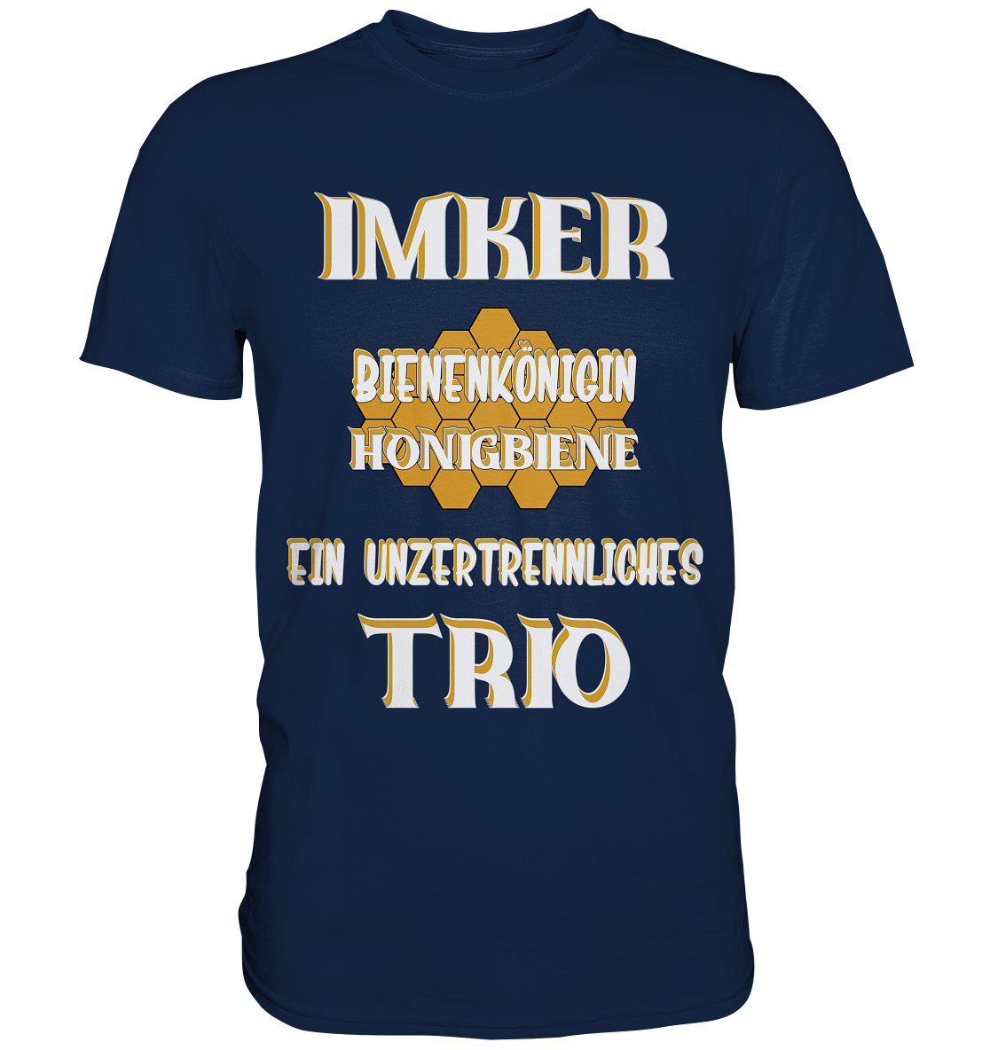 Imker- Bienenkönigin und Honigbiene, einTeam, Pfleger und Schützer von Bienen - Classic Shirt