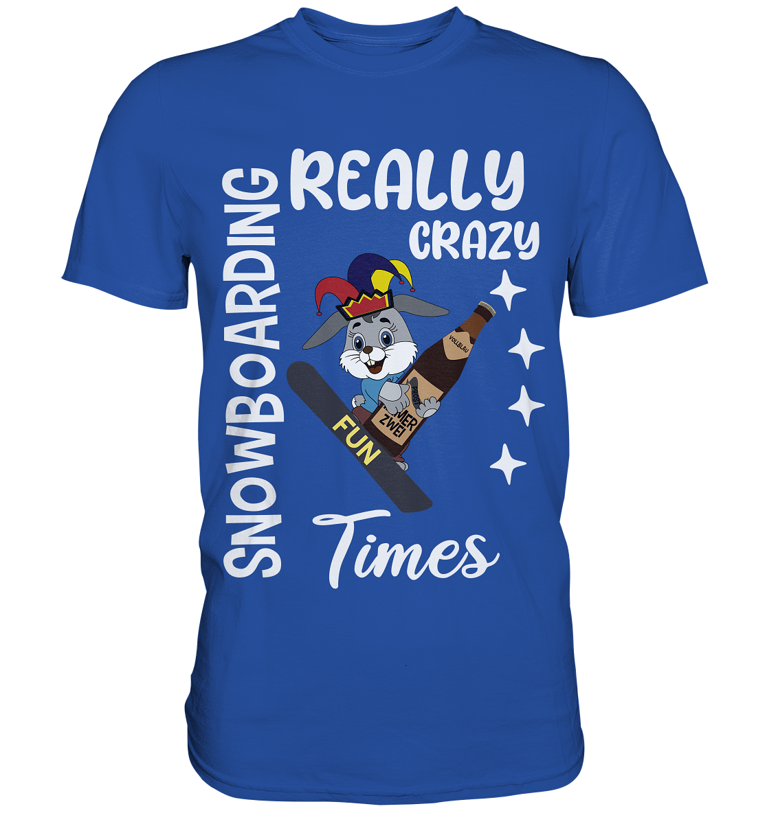 Snowboarding, Crazy Times, Snowboarder, Party - Classic Shirt