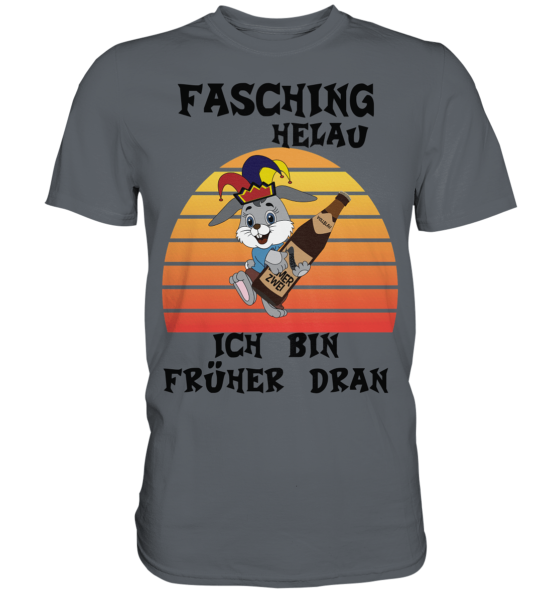 Fasching Helau, Osterhase feiert Karneval, Helau - Classic Shirt