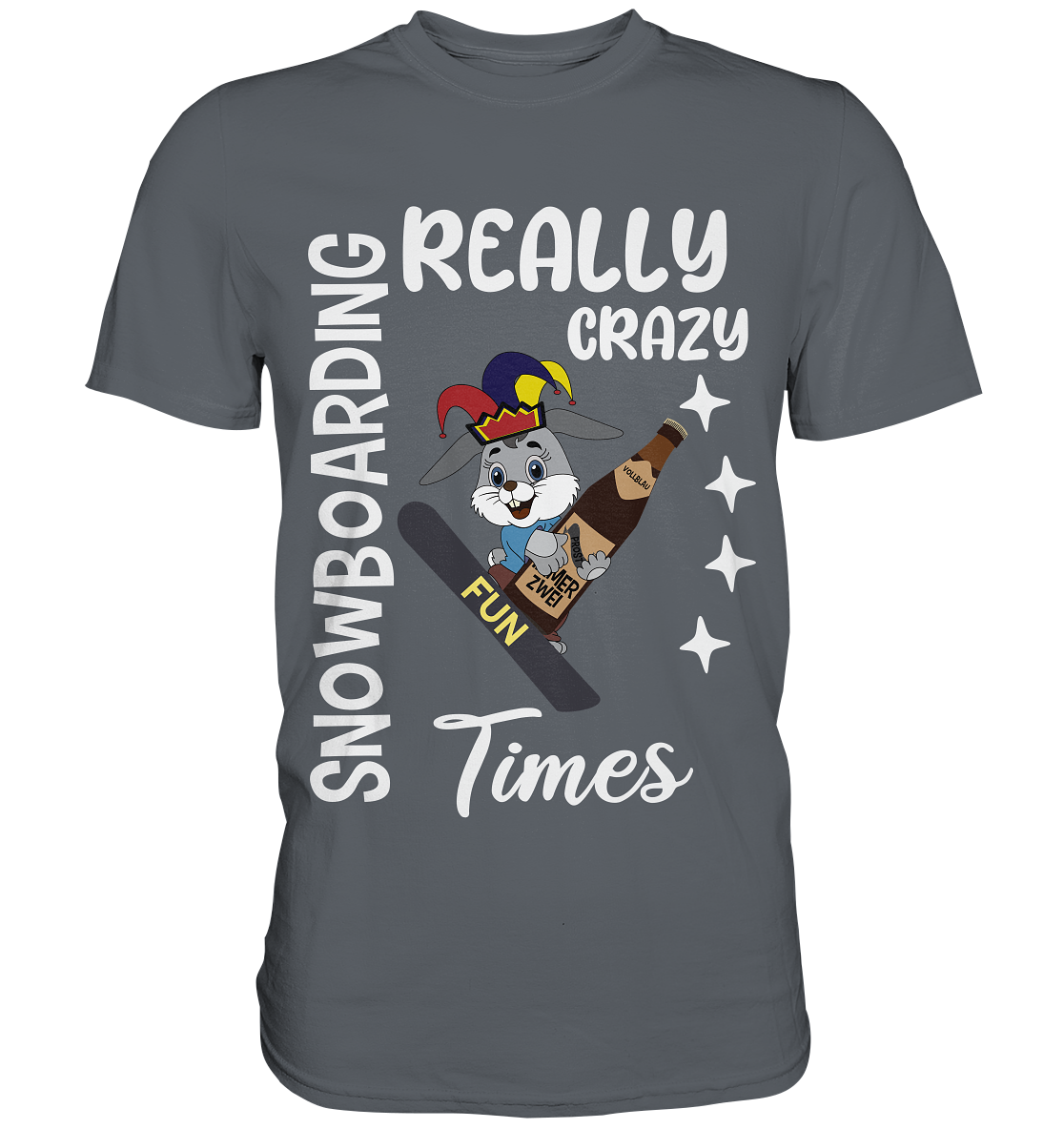 Snowboarding, Crazy Times, Snowboarder, Party - Classic Shirt