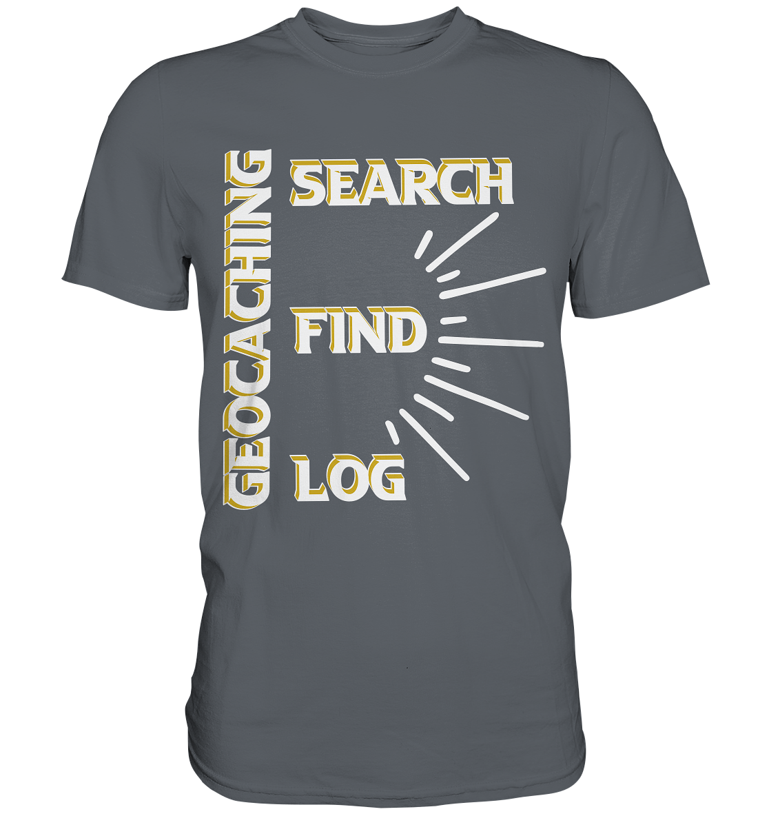 Geocaching-SEARCH-FIND-LOG, Cache Helles Disign - Classic Shirt