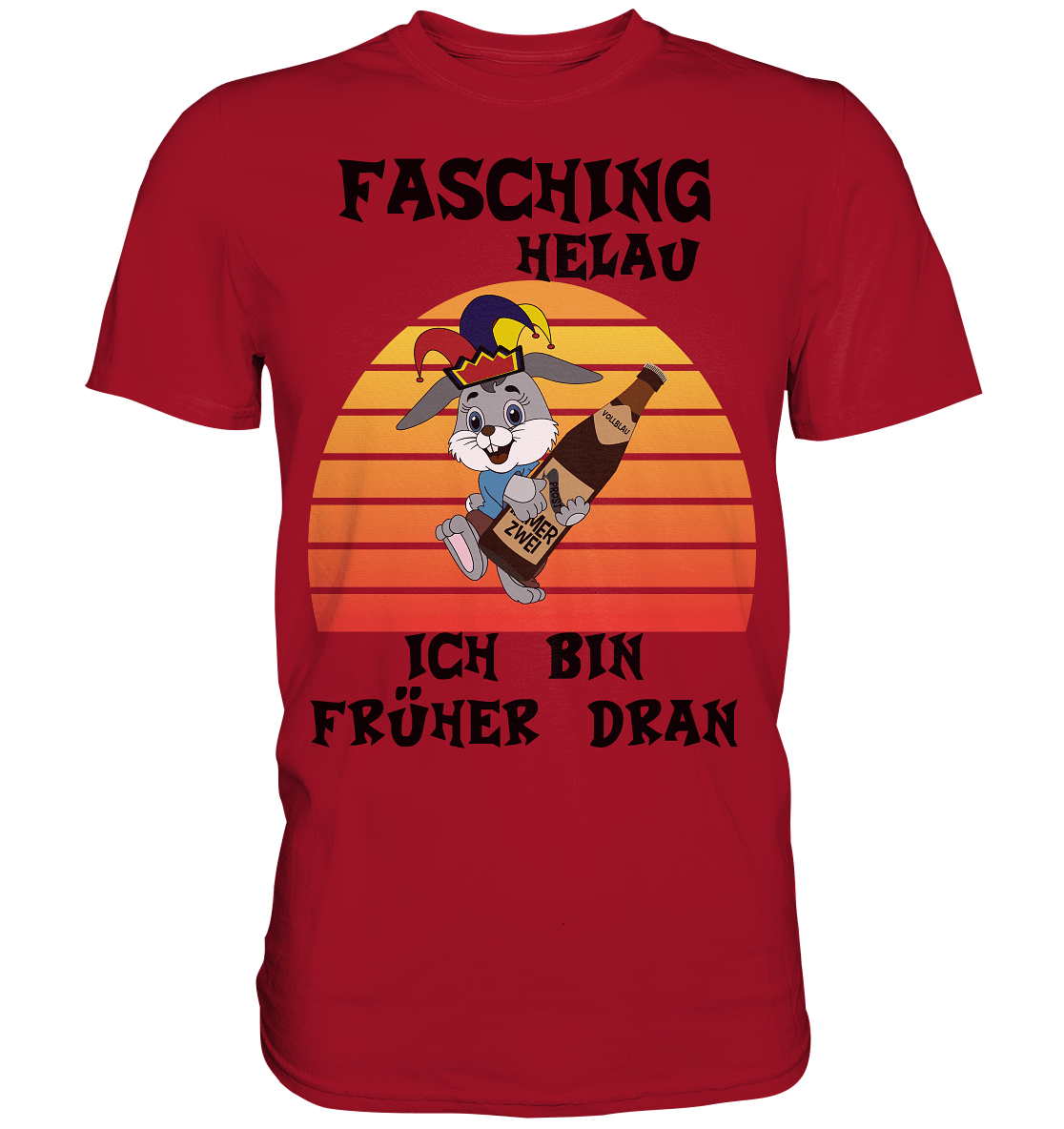 Fasching Helau, Osterhase feiert Karneval, Helau - Classic Shirt