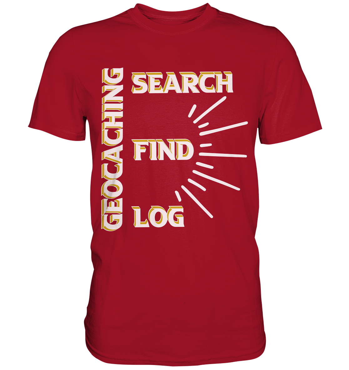 Geocaching-SEARCH-FIND-LOG, Cache Helles Disign - Classic Shirt