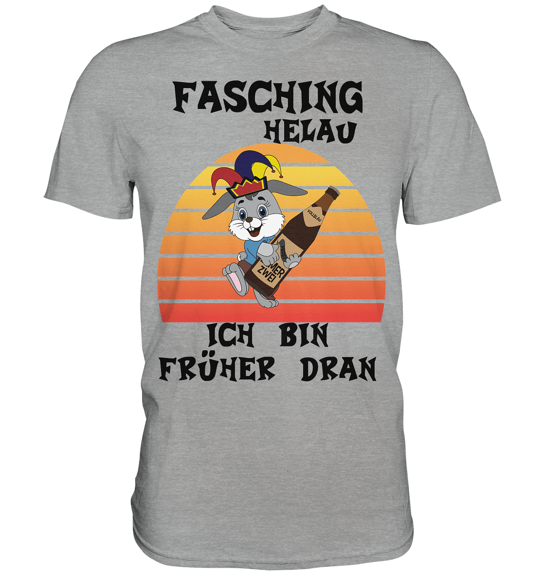 Fasching Helau, Osterhase feiert Karneval, Helau - Classic Shirt