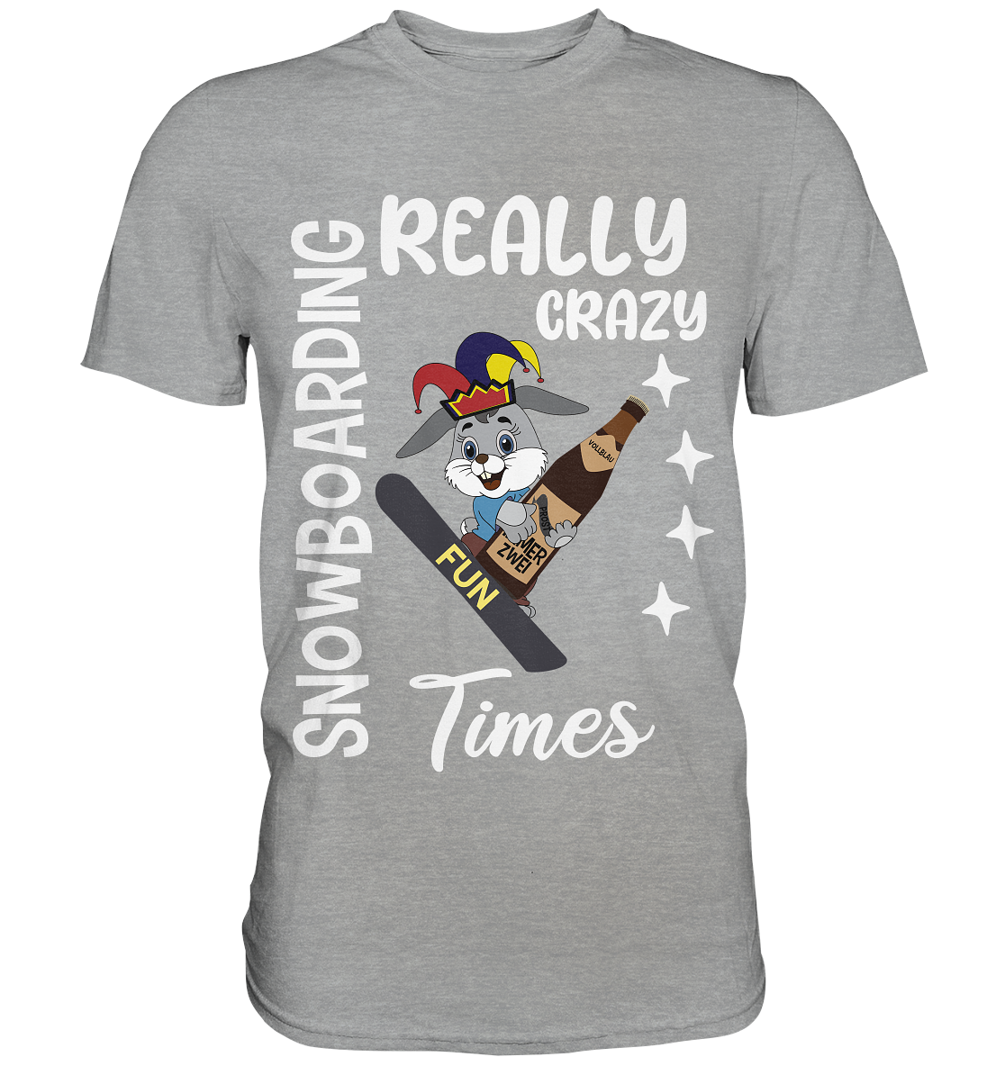 Snowboarding, Crazy Times, Snowboarder, Party - Classic Shirt