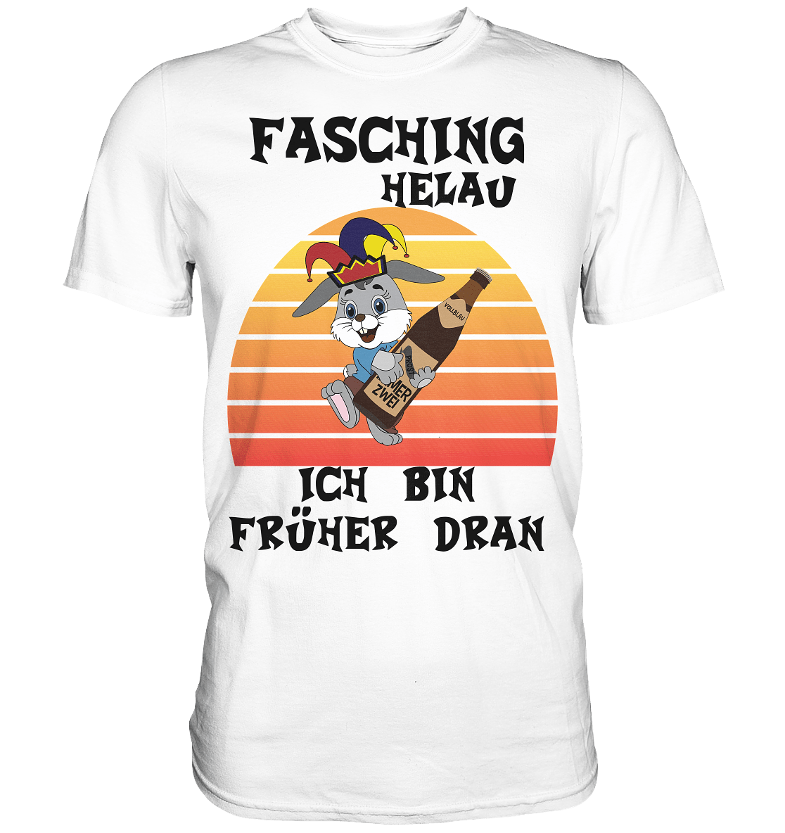 Fasching Helau, Osterhase feiert Karneval, Helau - Classic Shirt