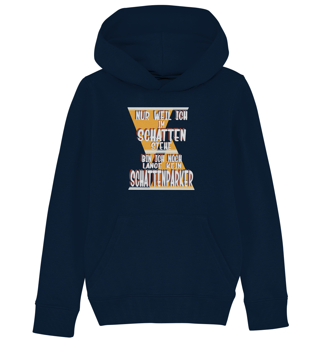 Schattenparker, mein Statement, Helles Design - Kids Organic Hoodie