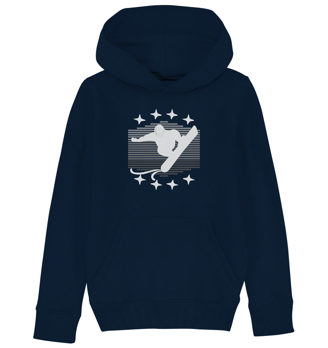 Snowboarder, Apres- Ski, Party danach, Piste - Kids Organic Hoodie