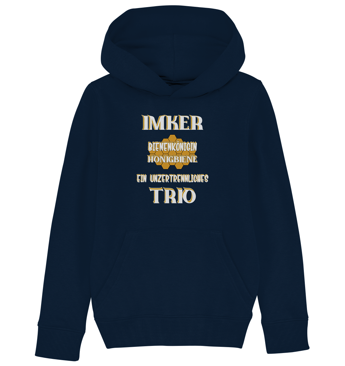 Imker- Bienenkönigin und Honigbiene, einTeam, Pfleger und Schützer von Bienen - Kids Organic Hoodie