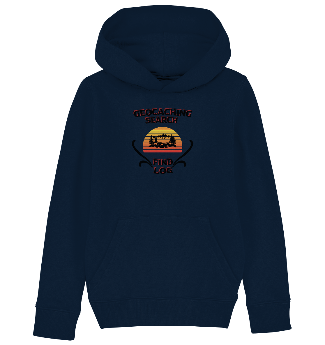 Geocaching, Suchen, Finden und Log, Geocaches - Kids Organic Hoodie