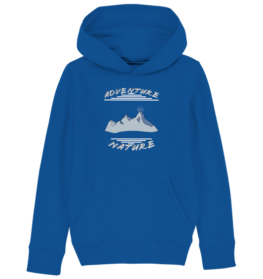 Adventure Nature, Abenteuer Natur, Camping, Geocaching - Kids Organic Hoodie