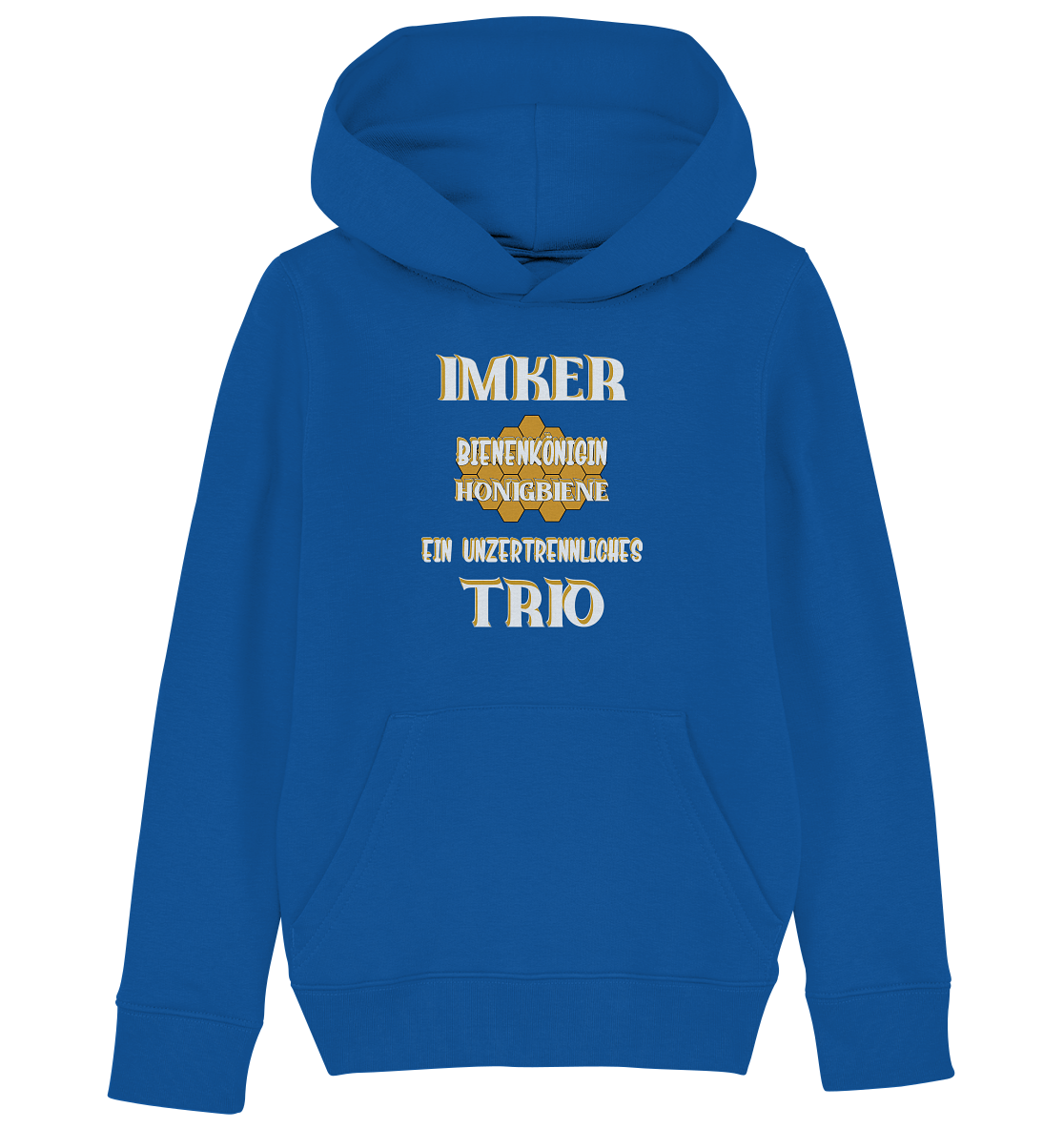 Imker- Bienenkönigin und Honigbiene, einTeam, Pfleger und Schützer von Bienen - Kids Organic Hoodie