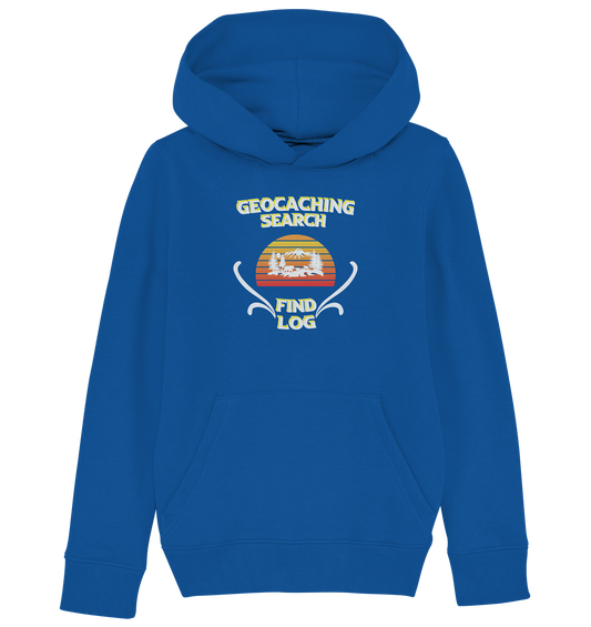 Geocaching, Suchen, Finden und Log, Geocache - Kids Organic Hoodie