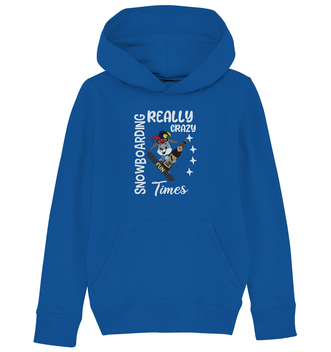 Snowboarding, Crazy Times, Snowboarder, Party - Kids Organic Hoodie