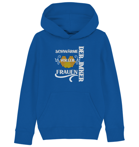 Der Imker, schwärme voller Frauen, Imkerei, Helden, Helles Motiv - Kids Organic Hoodie