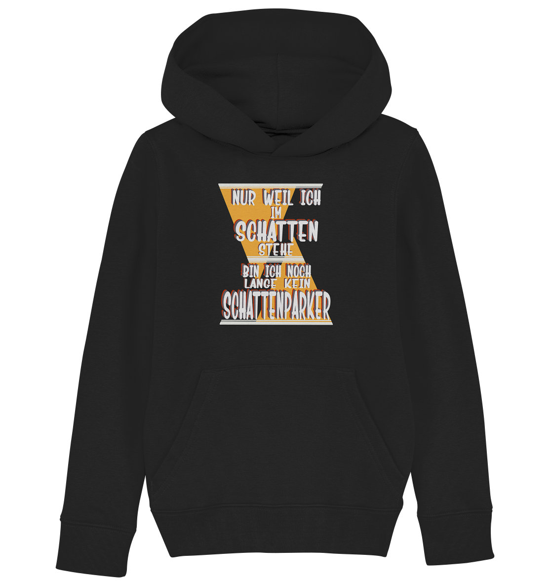 Schattenparker, mein Statement, Helles Design - Kids Organic Hoodie