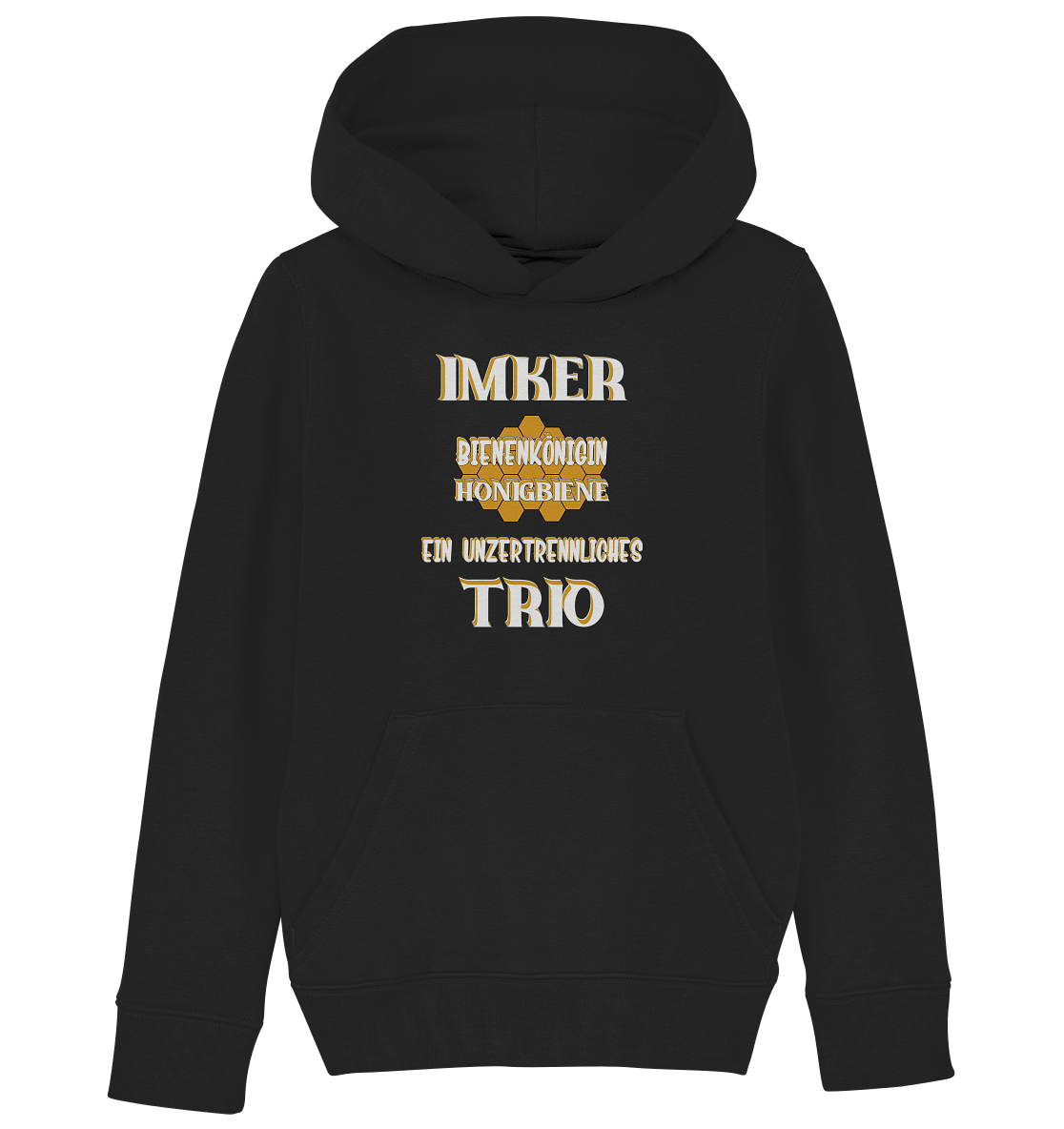 Imker- Bienenkönigin und Honigbiene, einTeam, Pfleger und Schützer von Bienen - Kids Organic Hoodie