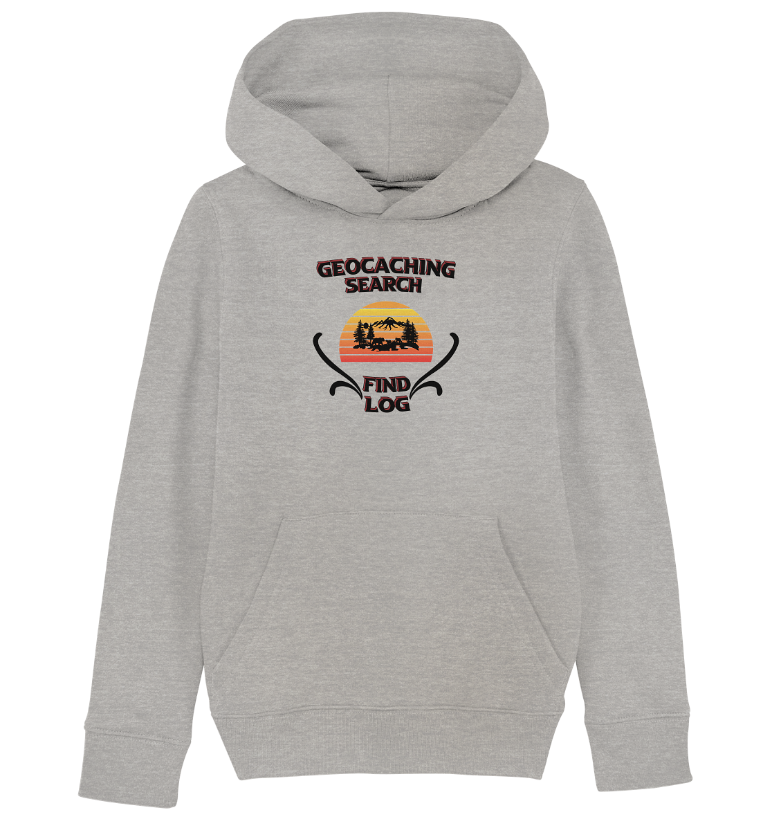 Geocaching, Suchen, Finden und Log, Geocaches - Kids Organic Hoodie