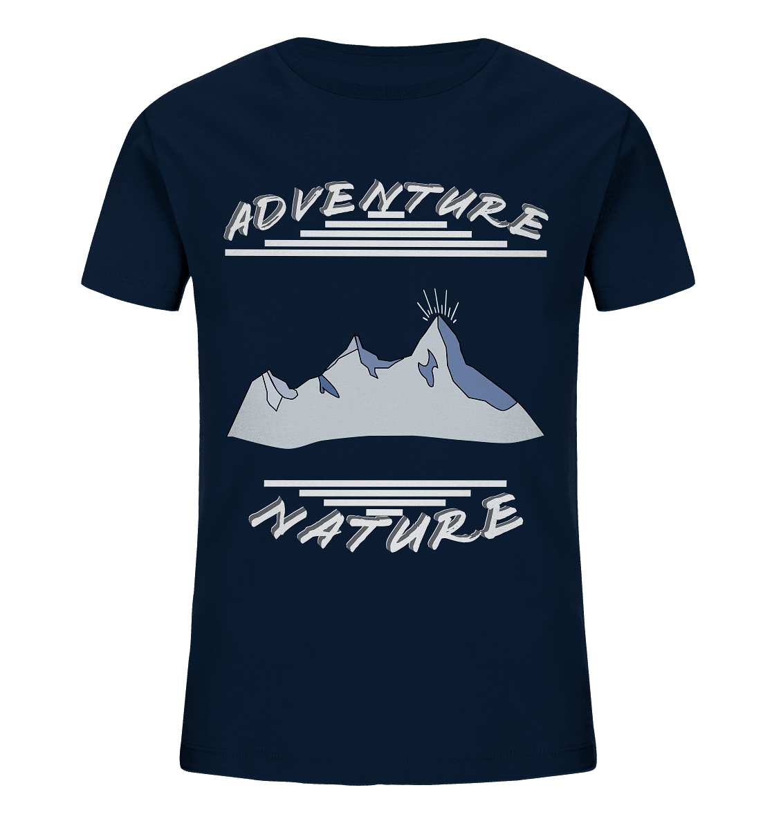 Adventure Nature, Abenteuer Natur, Camping, Geocaching - Kids Organic Shirt