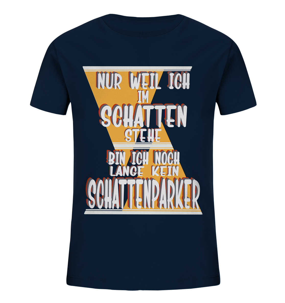 Schattenparker, mein Statement, Helles Design - Kids Organic Shirt