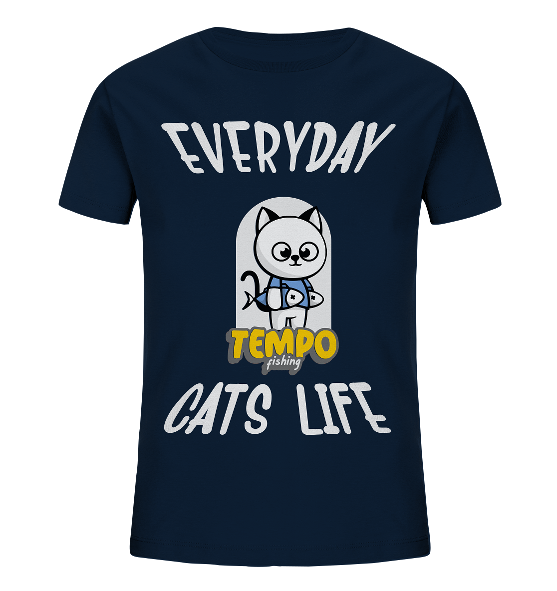 Katzenleben- Everyday Cats Life, Katzenliebhaber, Tierfreund - Kids Organic Shirt