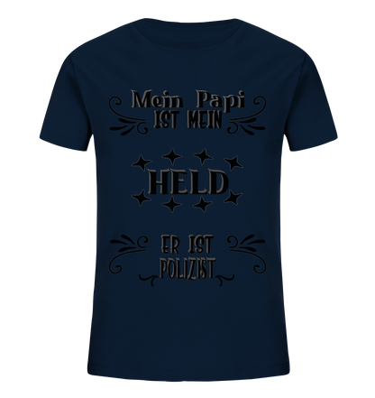 DAS PAPA PROJEKT-MEIN HELD-POLIZIST- Kids Organic Shirt