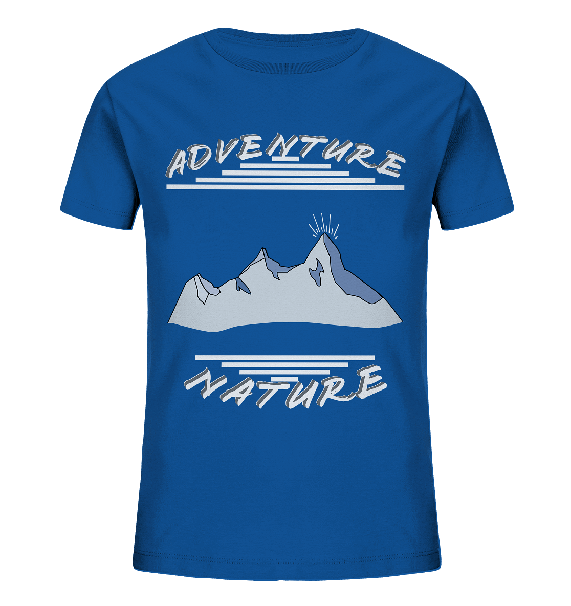 Adventure Nature, Abenteuer Natur, Camping, Geocaching - Kids Organic Shirt