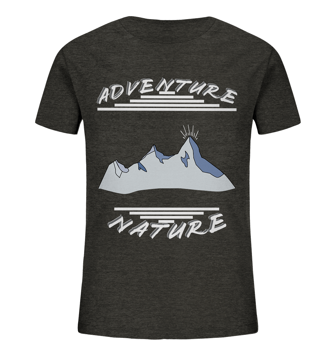 Adventure Nature, Abenteuer Natur, Camping, Geocaching - Kids Organic Shirt