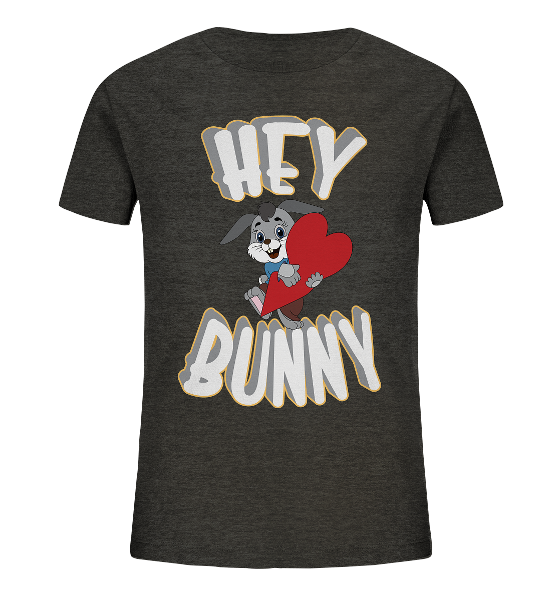 Hey Bunny, Valentine, Valentinstag am 14. Februar, Geschenkideen - Kids Organic Shirt