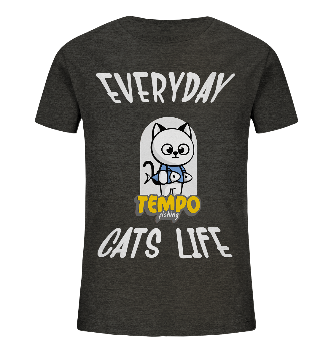 Katzenleben- Everyday Cats Life, Katzenliebhaber, Tierfreund - Kids Organic Shirt