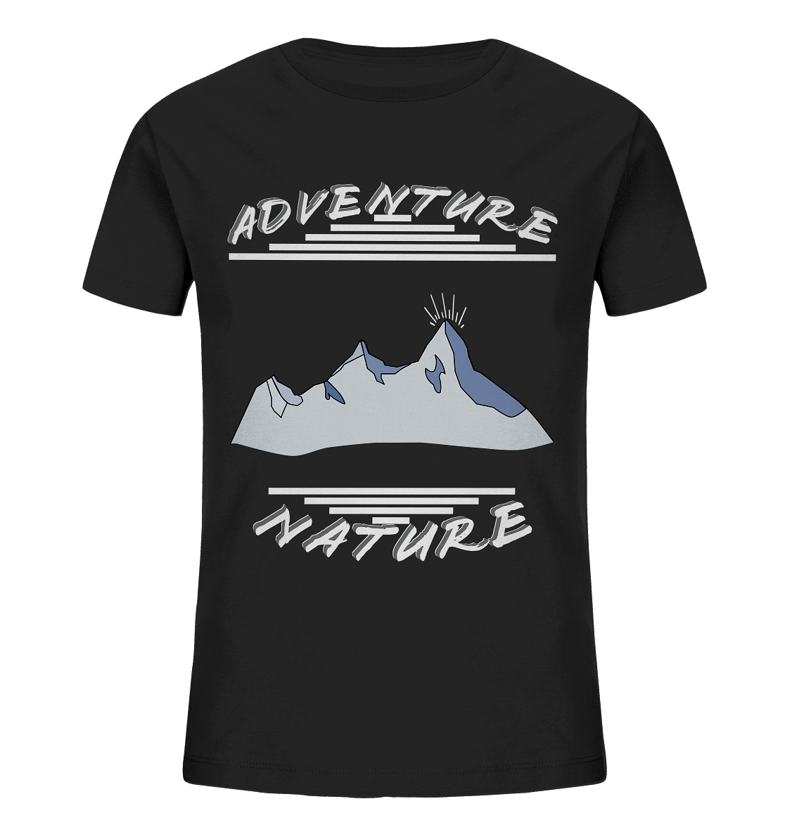 Adventure Nature, Abenteuer Natur, Camping, Geocaching - Kids Organic Shirt