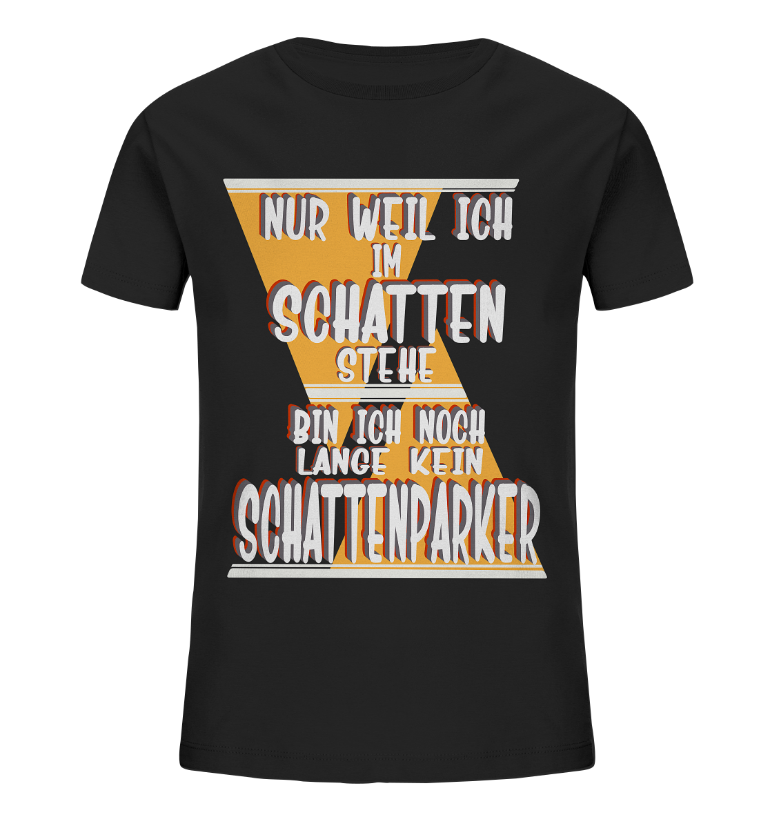 Schattenparker, mein Statement, Helles Design - Kids Organic Shirt