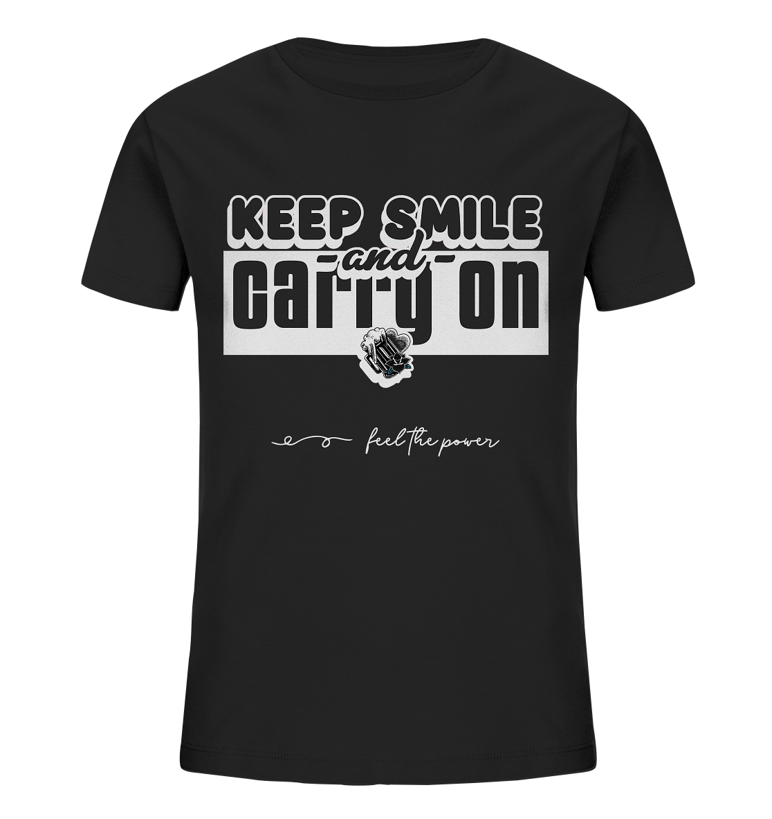 "Keep Smile"  - Kids Organic Shirt