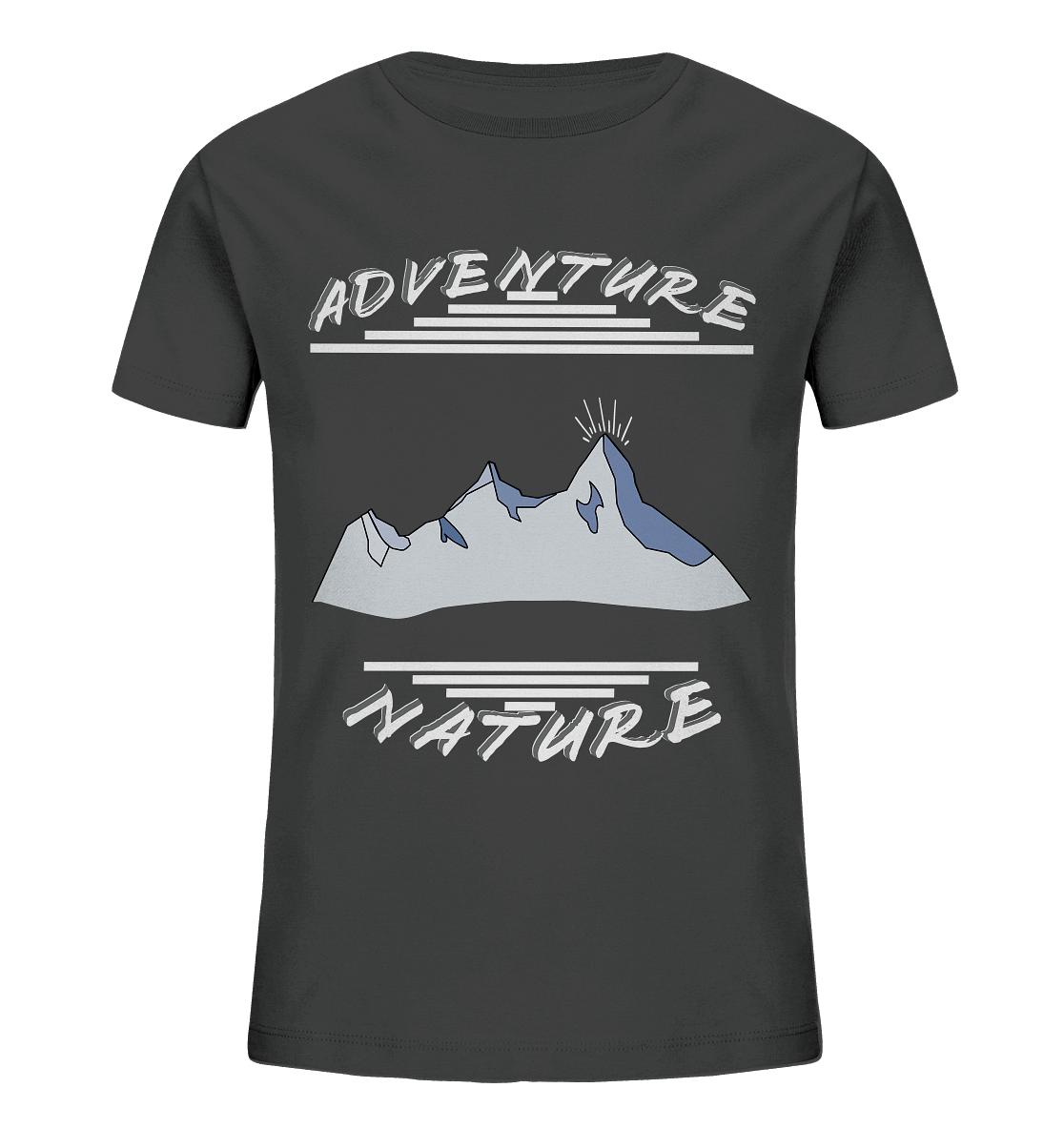 Adventure Nature, Abenteuer Natur, Camping, Geocaching - Kids Organic Shirt