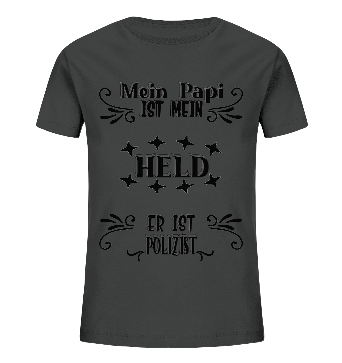 DAS PAPA PROJEKT-MEIN HELD-POLIZIST- Kids Organic Shirt