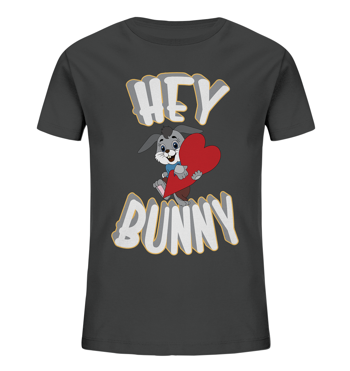 Hey Bunny, Valentine, Valentinstag am 14. Februar, Geschenkideen - Kids Organic Shirt