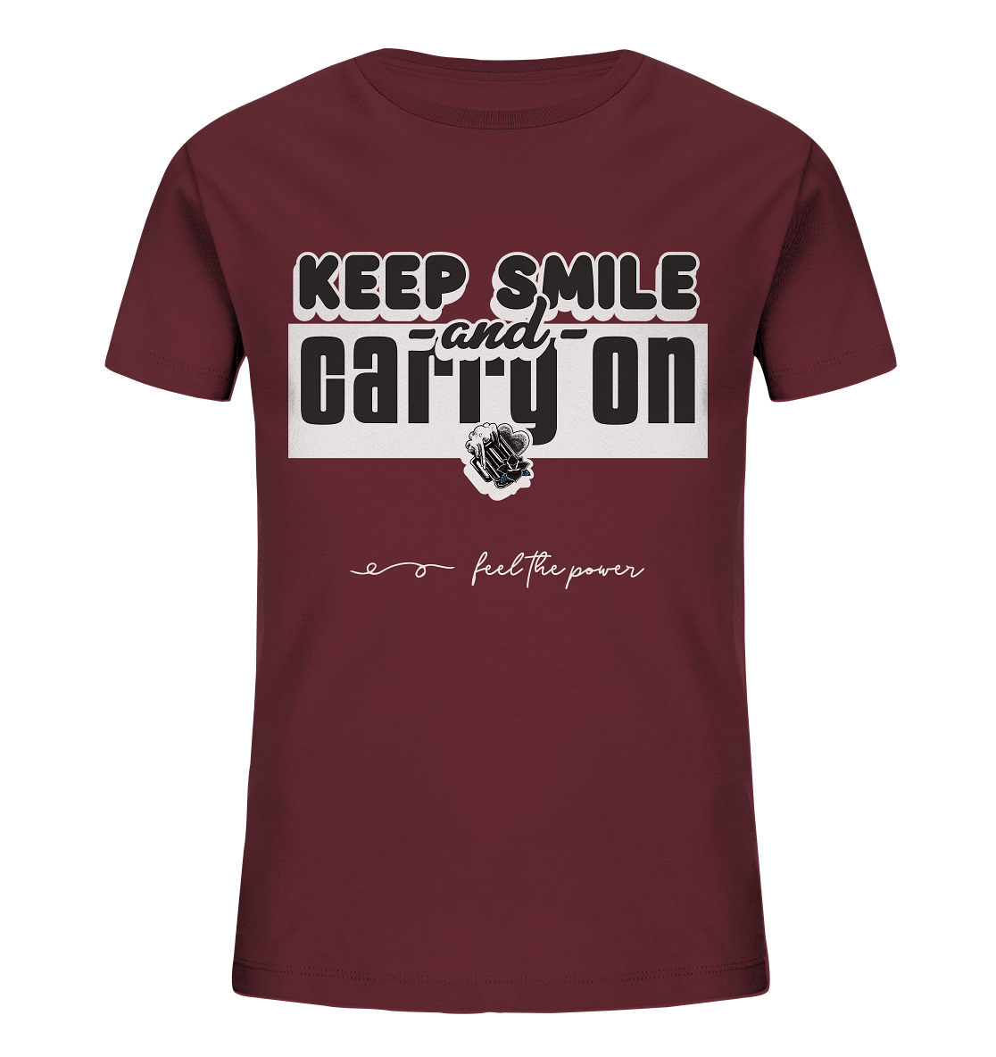 "Keep Smile"  - Kids Organic Shirt