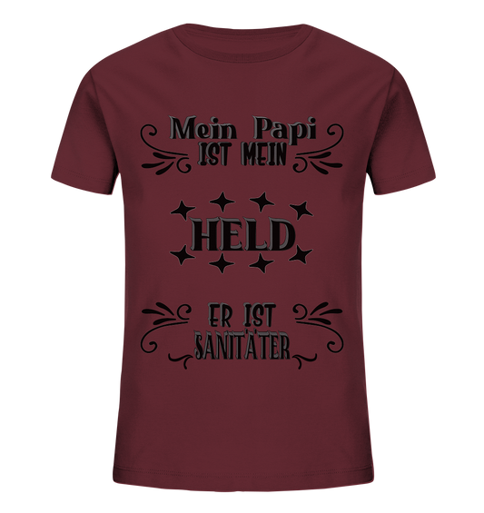 DAS PAPA PROJEKT-MEIN HELD-SANITÄTER- Kids Organic Shirt