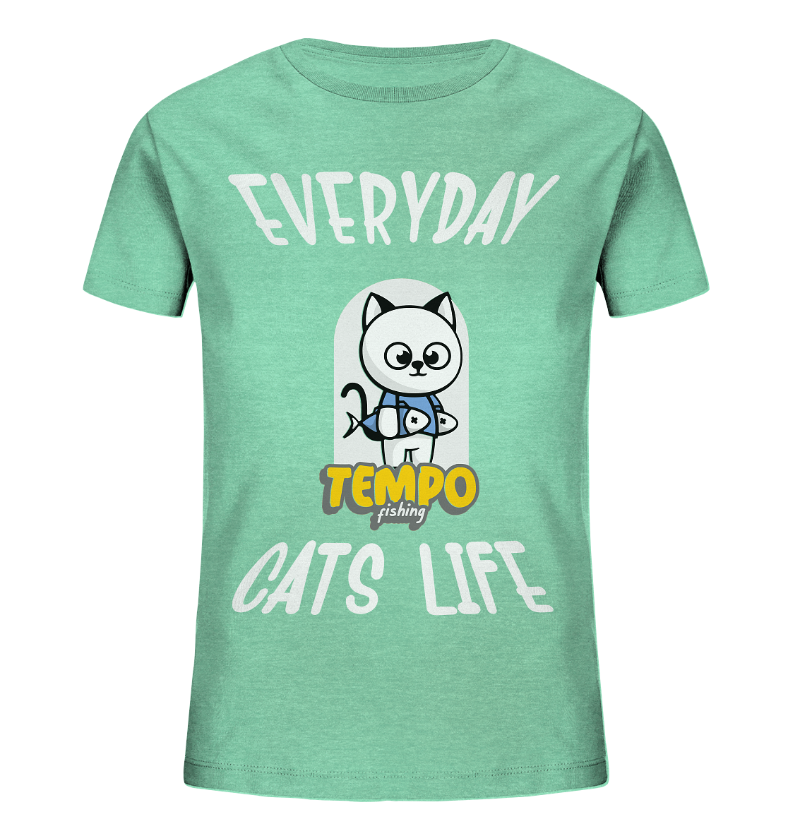 Katzenleben- Everyday Cats Life, Katzenliebhaber, Tierfreund - Kids Organic Shirt