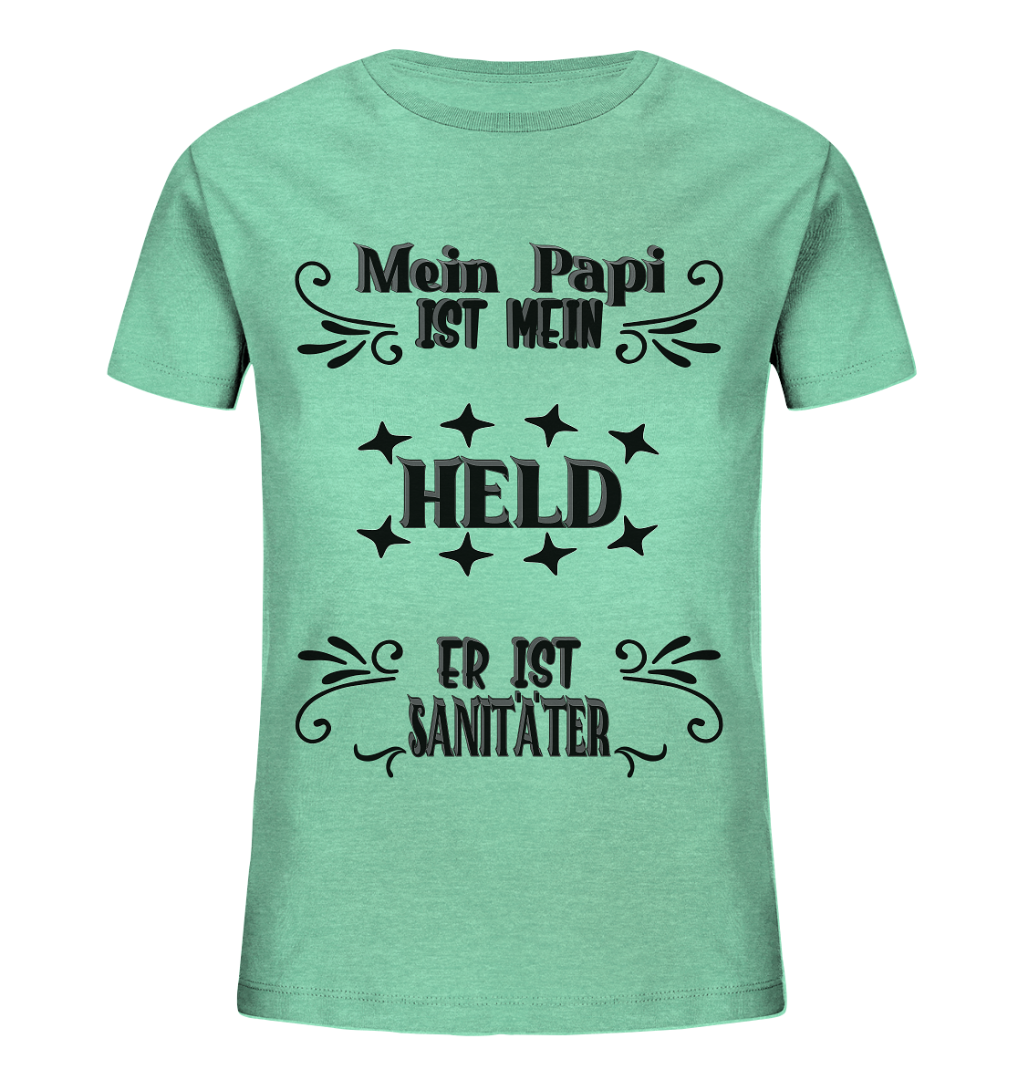 DAS PAPA PROJEKT-MEIN HELD-SANITÄTER- Kids Organic Shirt