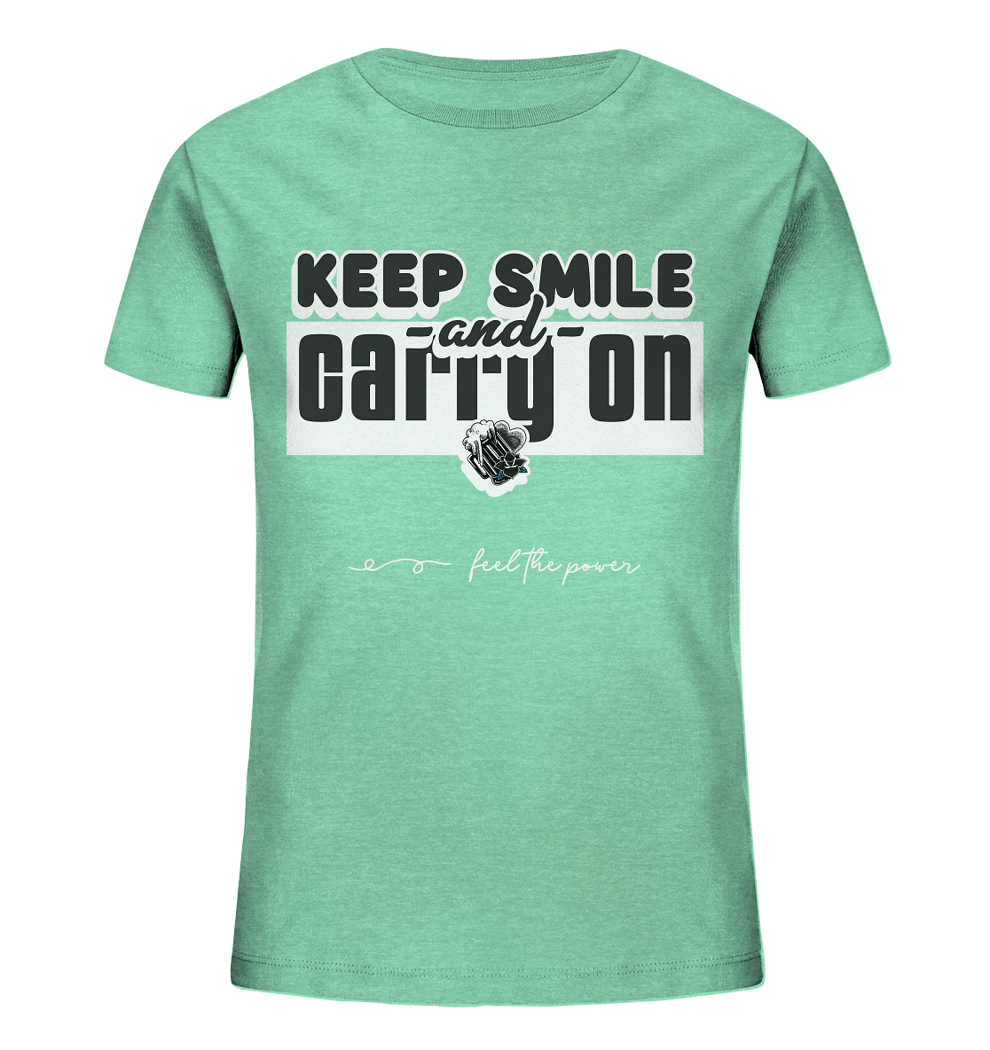 "Keep Smile"  - Kids Organic Shirt