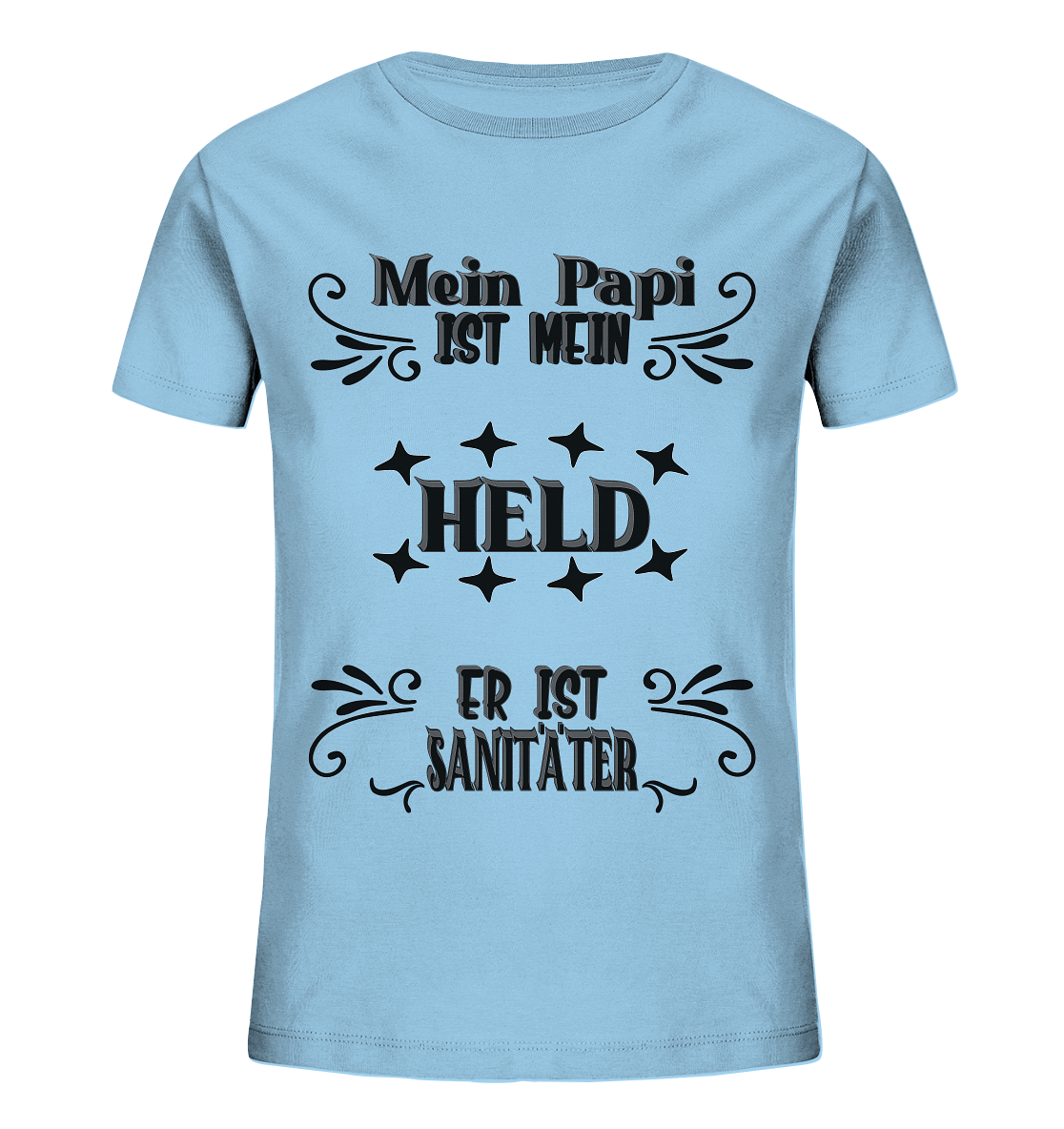 DAS PAPA PROJEKT-MEIN HELD-SANITÄTER- Kids Organic Shirt